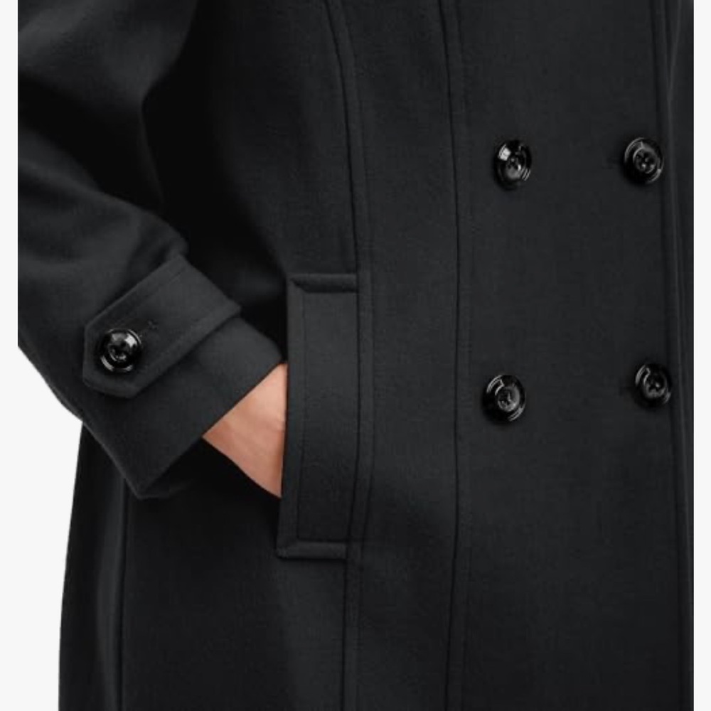 New Anne Klein Sz 3x Womens Classic Double-Breasted Coat - Picture 3 of 8